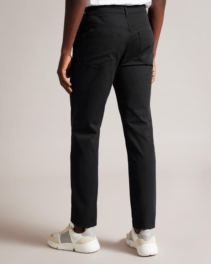 Pantalon Ted Baker Slim Fit Twill Noir Homme | VSK-03280458